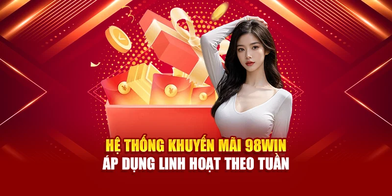 Hệ thống khuyến mãi 98Win áp dụng linh hoạt theo tuần