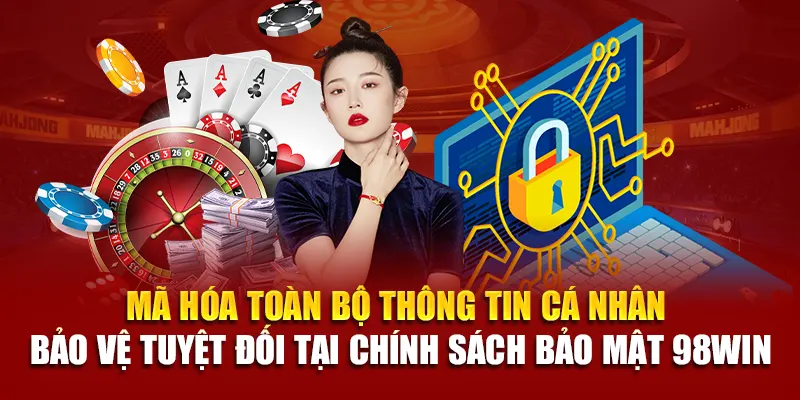 Mã hóa toàn bộ thông tin cá nhân – bảo vệ tuyệt đối tại chính sách bảo mật 98Win